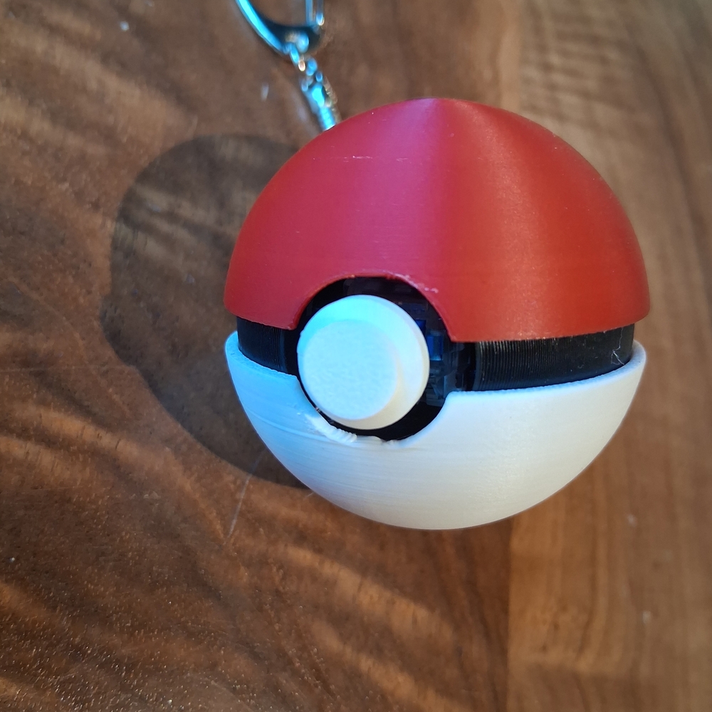3d Poké Ball Fidget Keychain